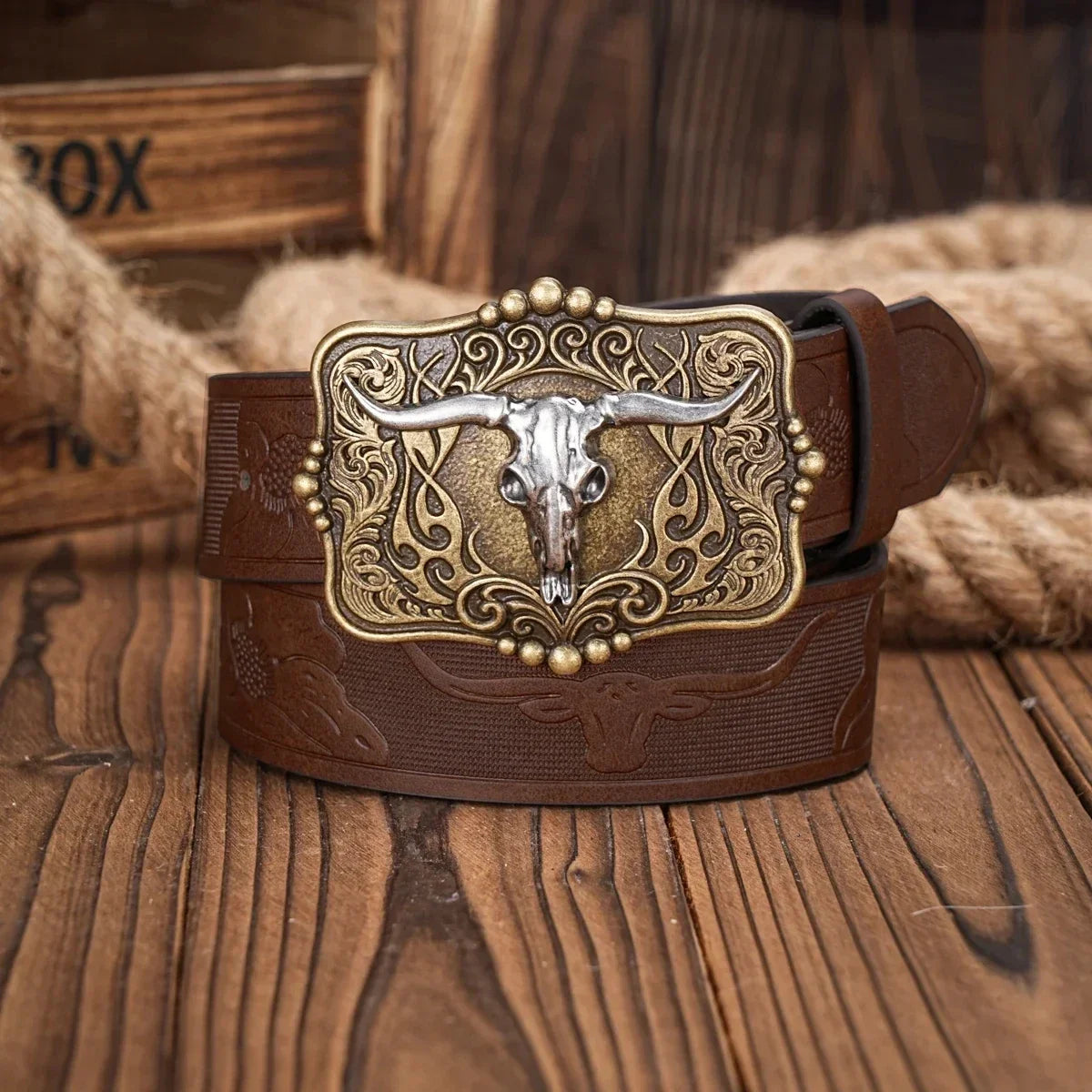 Western Belt for Jeans Unisex Cowboy Cowgirl Casual Accessory
