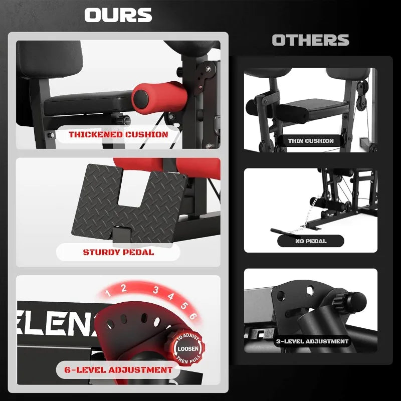 None JELENS H11 Home Gym Multifunctional Equipment With 150 LBS