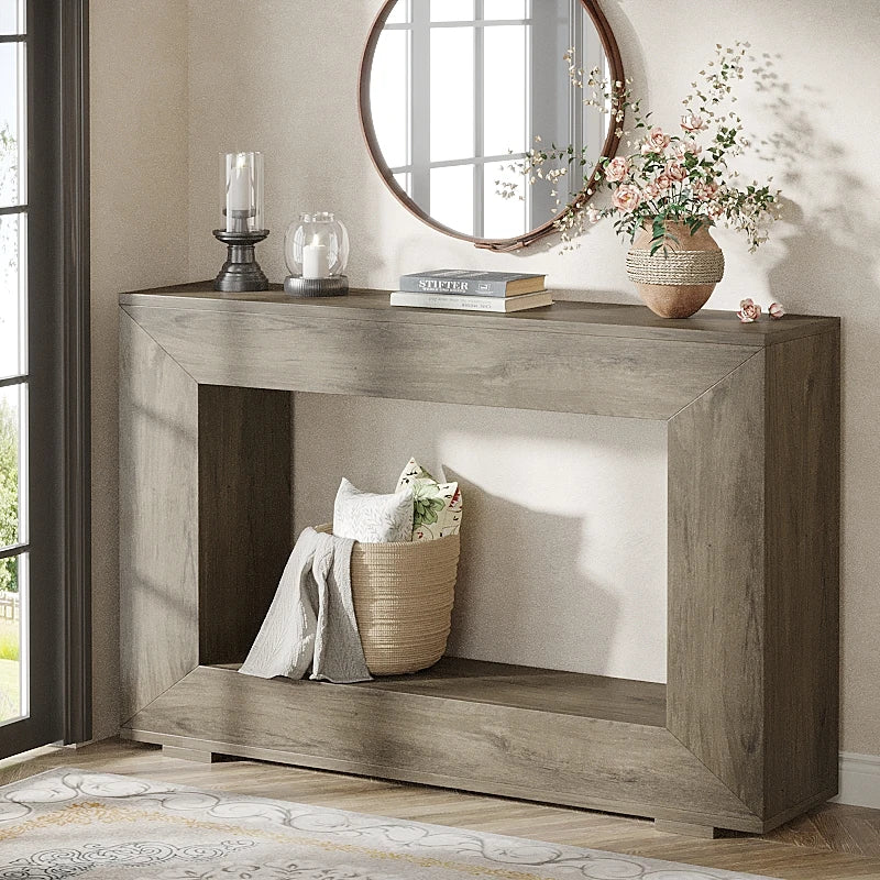 Tribesigns Farmhouse Console Table With Storage For Entryway Living Room