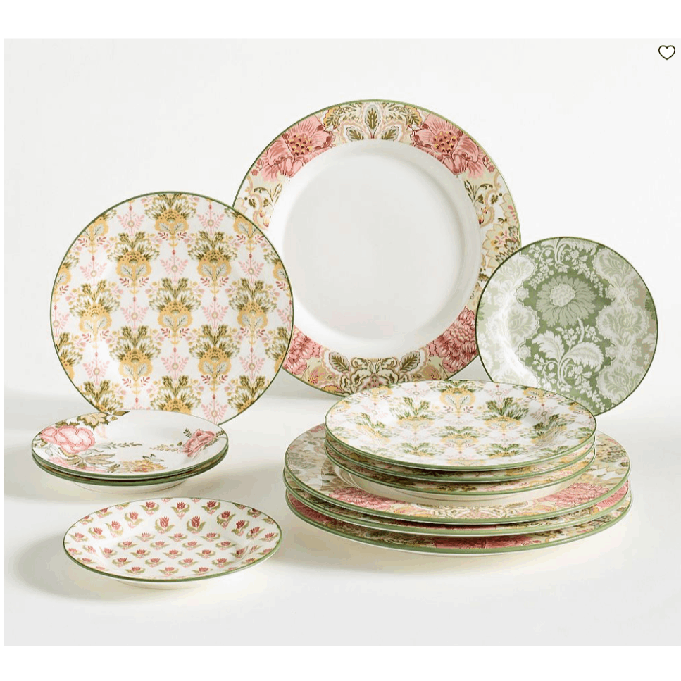 Kravet Arboretum Stoneware Dinnerware Set Elegant Nature Inspired Design