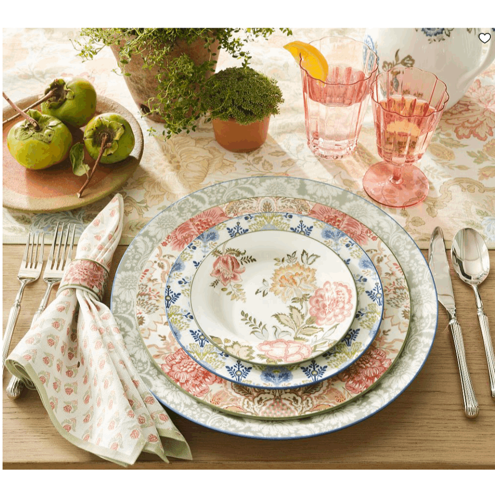 Kravet Arboretum Stoneware Dinnerware Set Elegant Nature Inspired Design