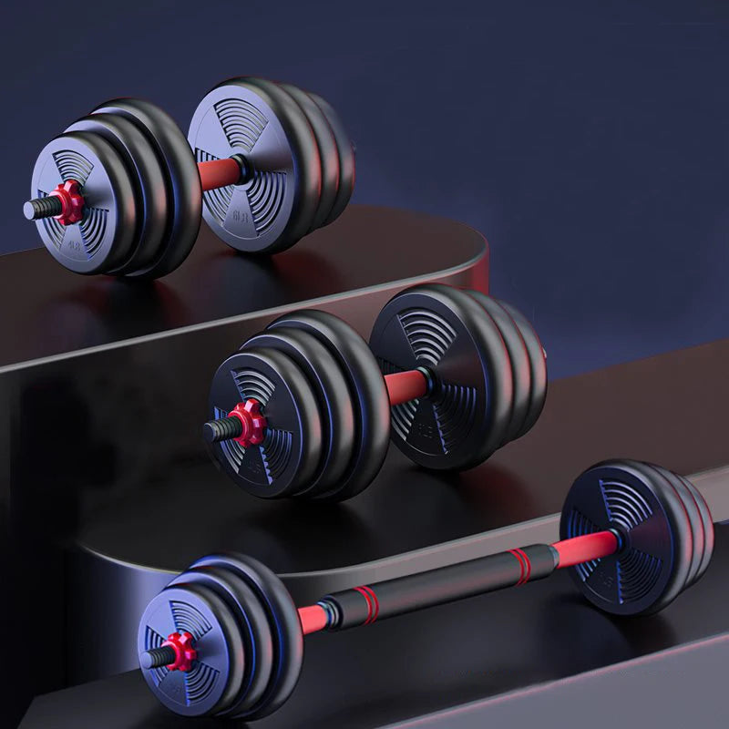 Adjustable Dumbbell Barbell Set 5-44lbs With Anti Slip Grip