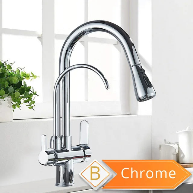 Rozin Purification Kitchen Faucet With Pull Out Spray