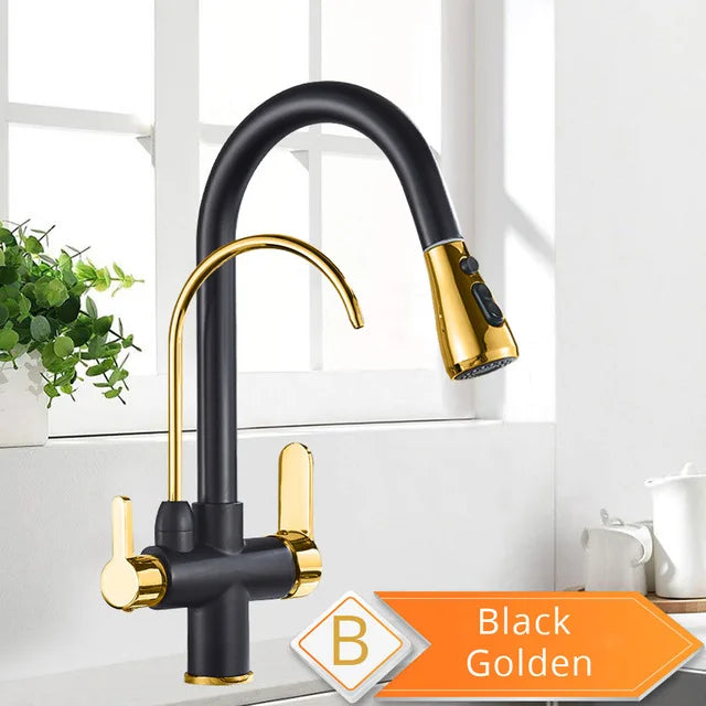 Rozin Purification Kitchen Faucet With Pull Out Spray