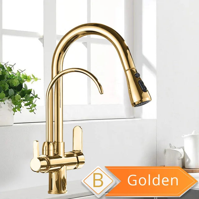 Rozin Purification Kitchen Faucet With Pull Out Spray