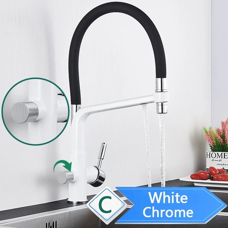Rozin Purification Kitchen Faucet With Pull Out Spray