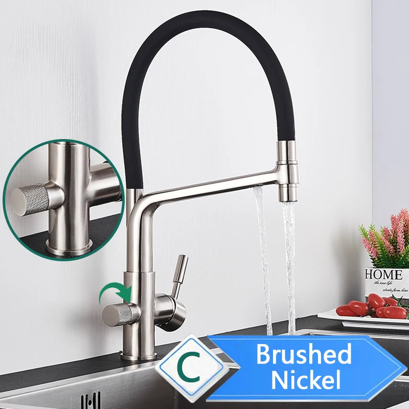 Rozin Purification Kitchen Faucet With Pull Out Spray