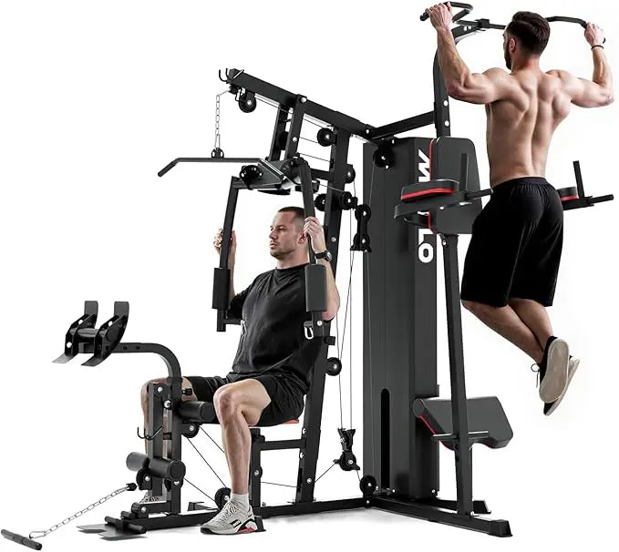 Multifunctional Home Gym Station With 150 LBS Weight Stack