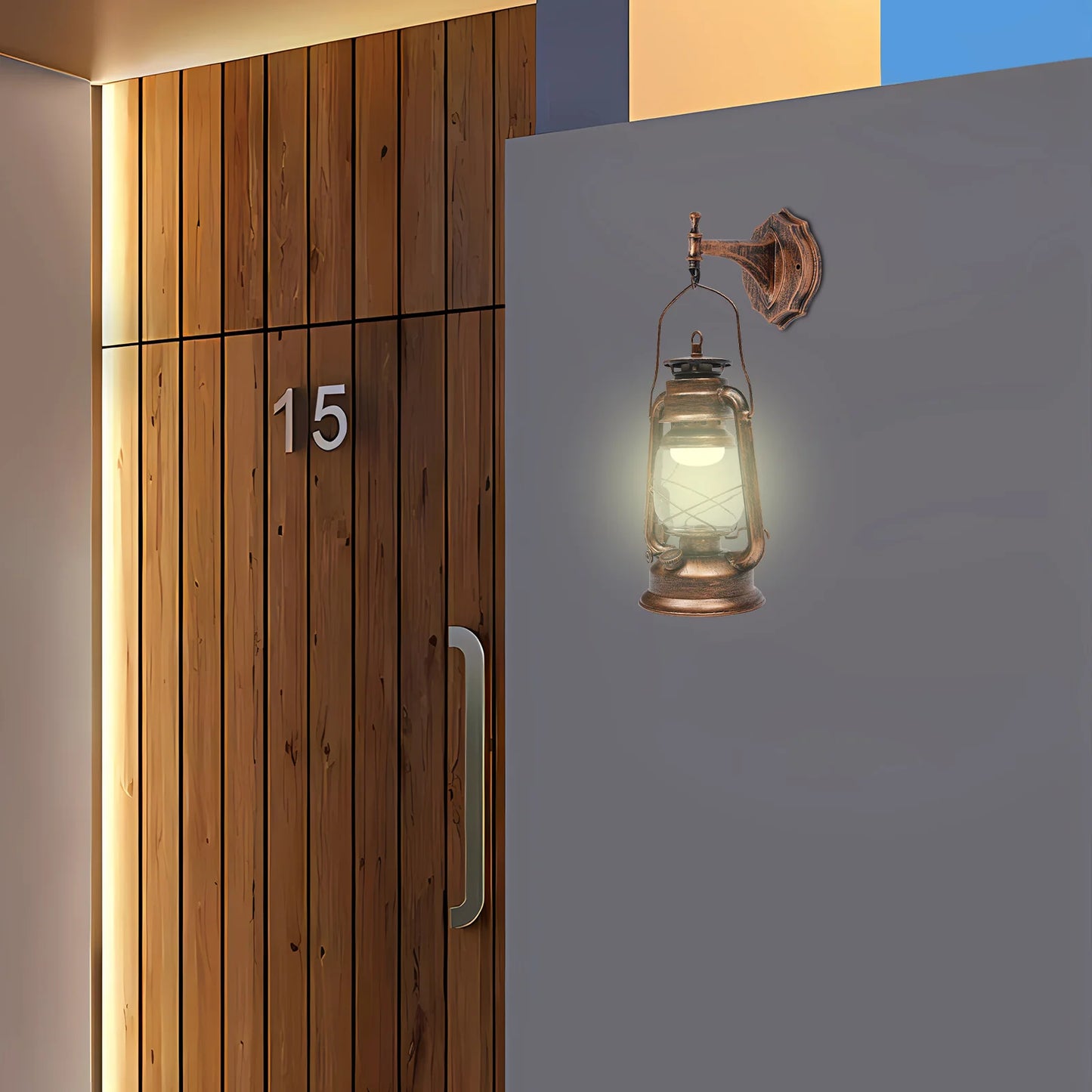 Bymaocar Outdoor Wall Light Lantern Fixture For Gardens And Facades