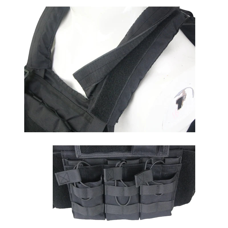 NONECN 1000D Tactical Vest Sniper Chest Rig Airsoft Armor Carrier