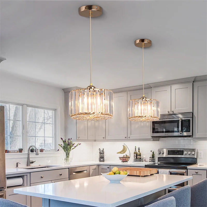 GreeLustr Modern Pendant Light Luxury Crystal Chandelier Ceiling Lamp