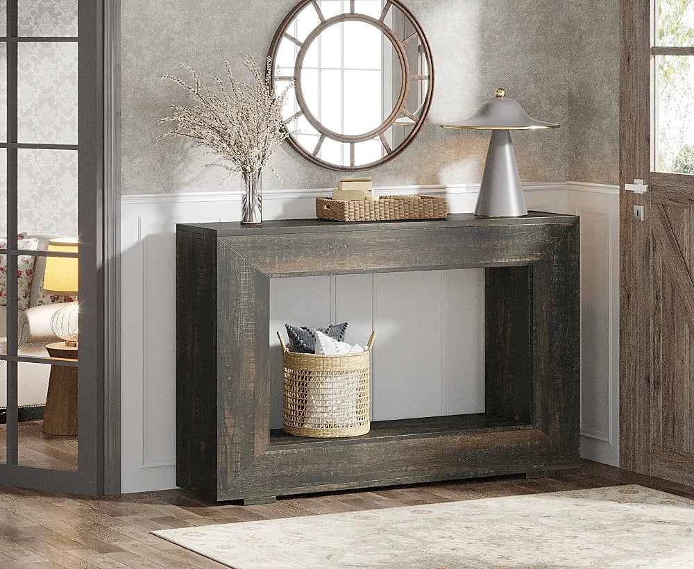 Tribesigns Farmhouse Console Table With Storage For Entryway Living Room