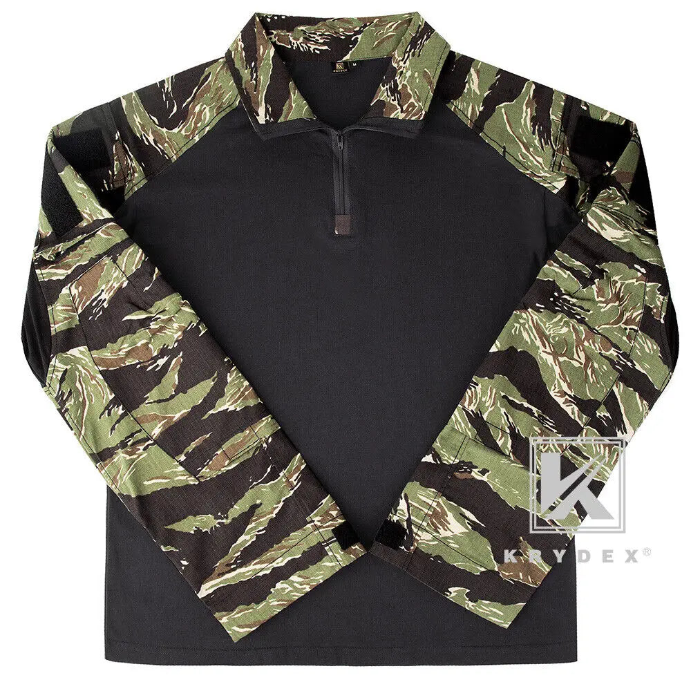 KRYDEX Tiger Stripe Camo Combat Uniform Shirt and Pants Kit