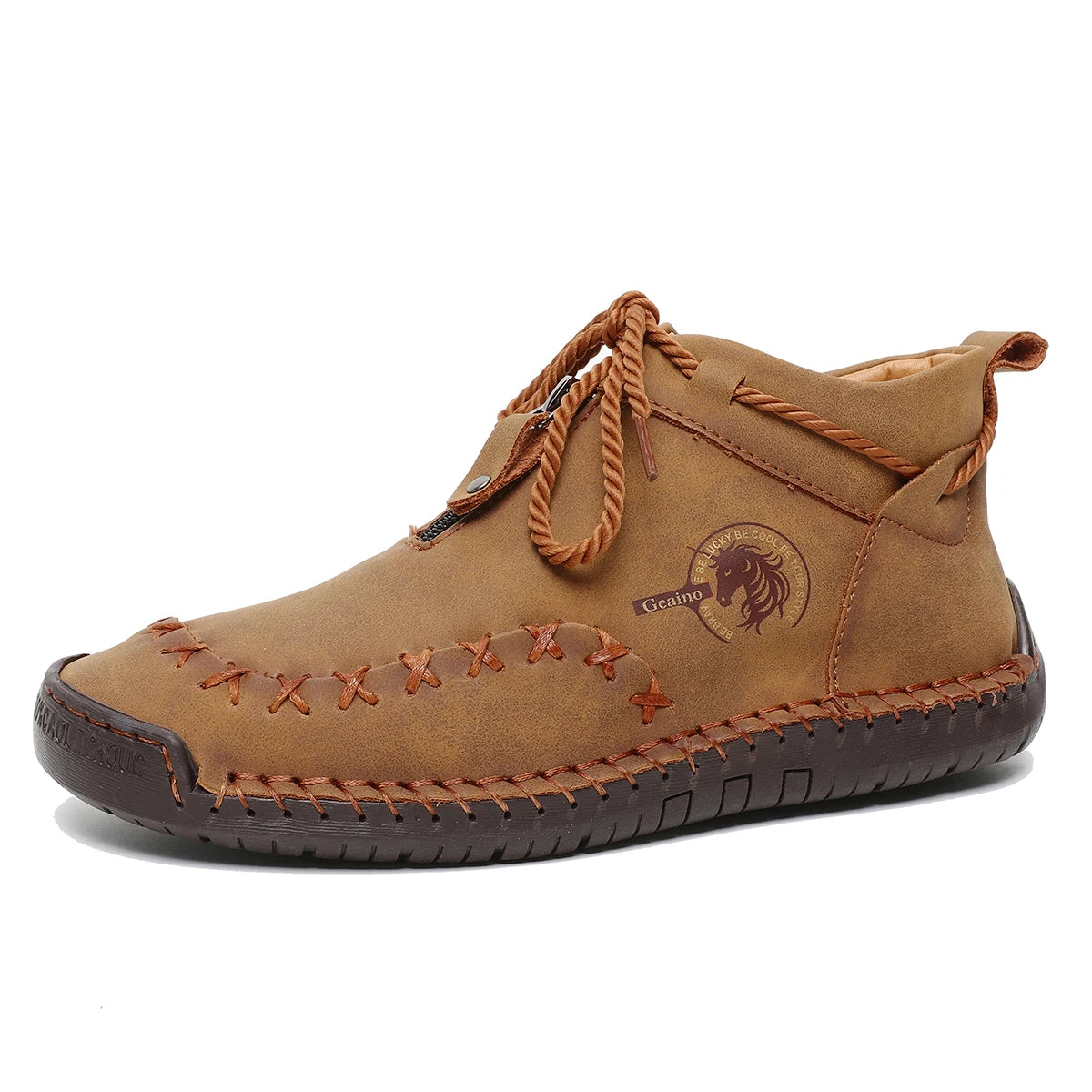 Western Chic Handmade Leather Ankle Boots For Women
