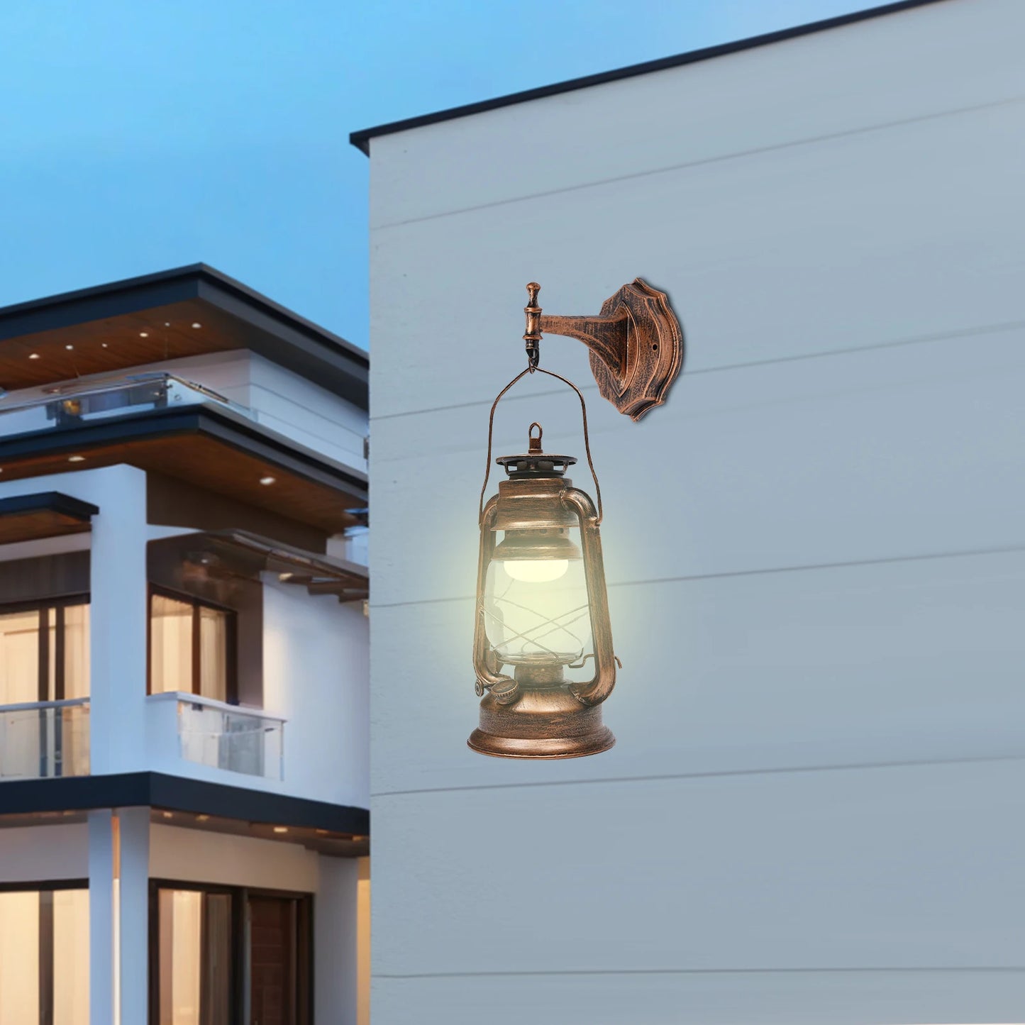 Bymaocar Outdoor Wall Light Lantern Fixture For Gardens And Facades