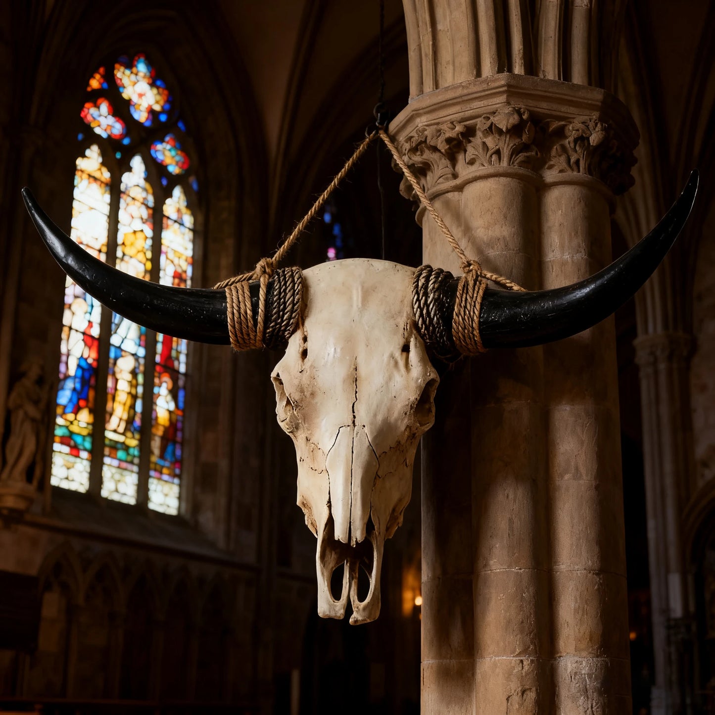 Bull Skull Wall Decor Resin Rustic Western Wall Art