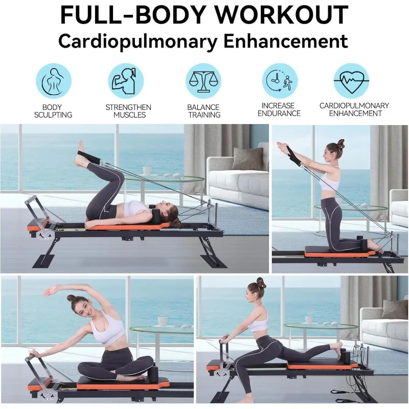 Pilates Reformer Machine For Home Use And Gym Workout