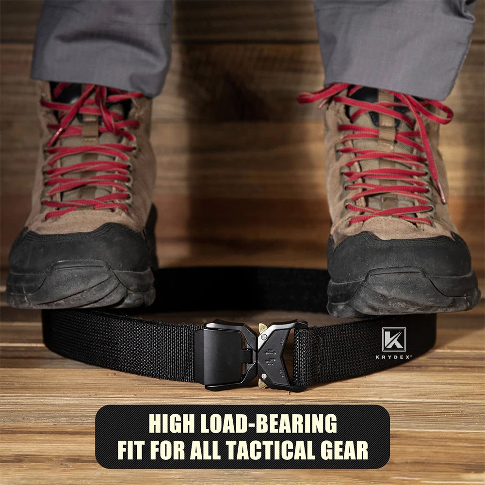 KRYDEX Tactical 2 Ply Riggers Belt with Quick Release Buckle