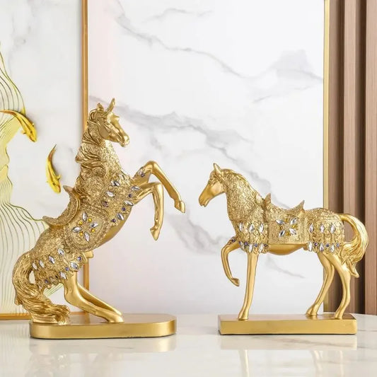 Resin Horse Statue Decoration for Table Gift and Display