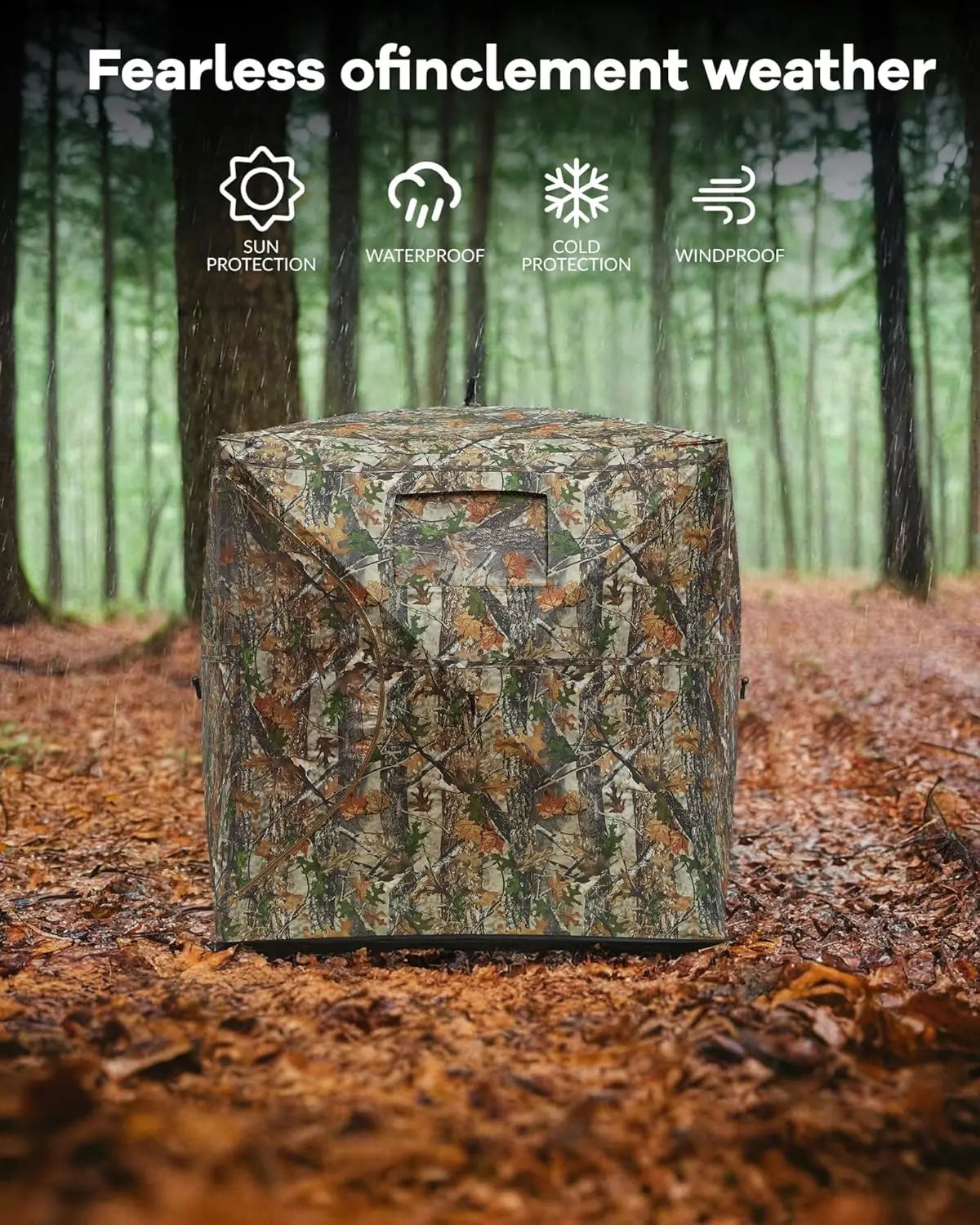 TWISTER.CK Outdoor Hunting Pop Up Ground Blind For 4-6 People