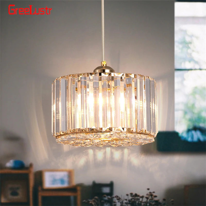 GreeLustr Modern Pendant Light Luxury Crystal Chandelier Ceiling Lamp