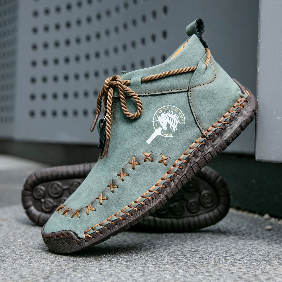 Western Chic Handmade Leather Ankle Boots For Women