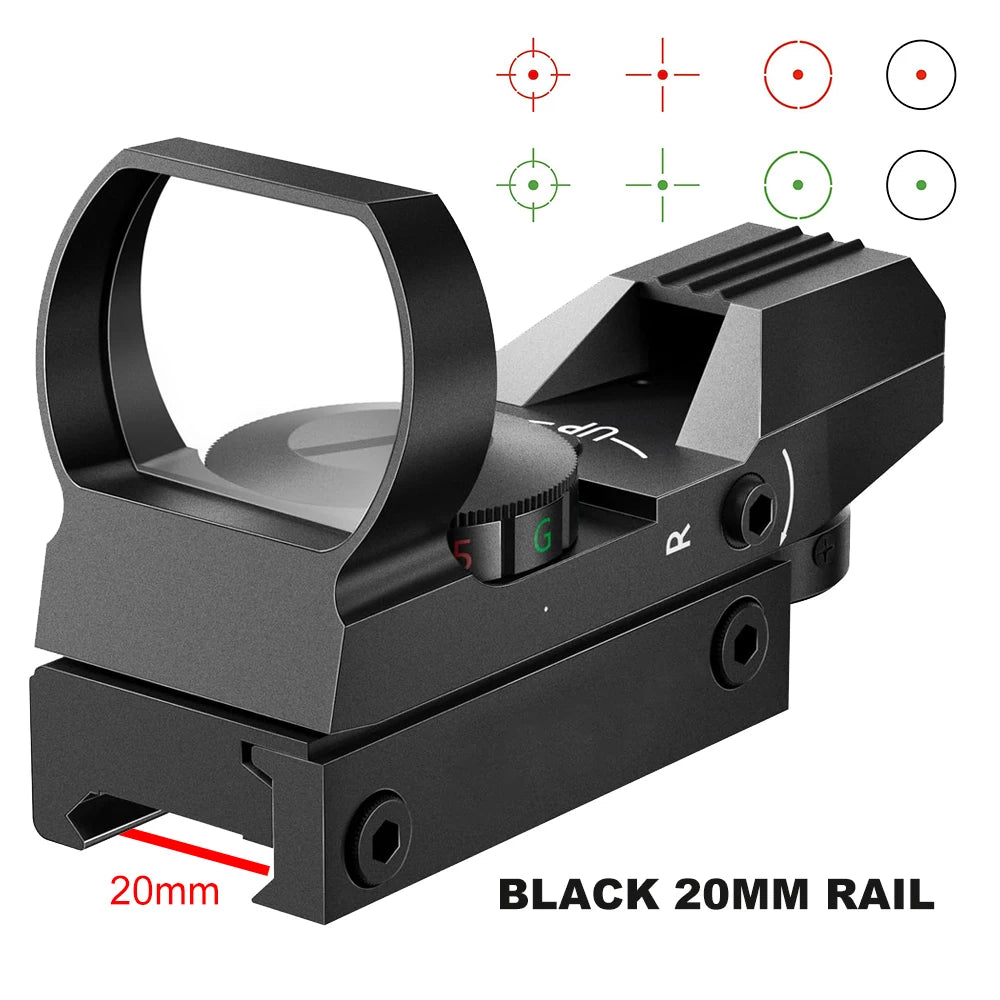 Bestsight Tactical Red Dot Sight 1x Reflex Scope Hunting Optics