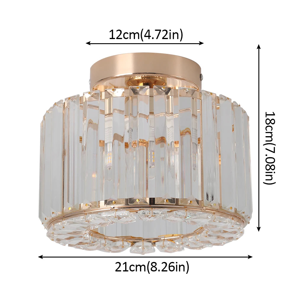 GreeLustr Modern Pendant Light Luxury Crystal Chandelier Ceiling Lamp