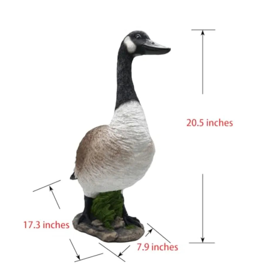SHXI Canada Goose Resin Porch Statue Garden Yard Decor