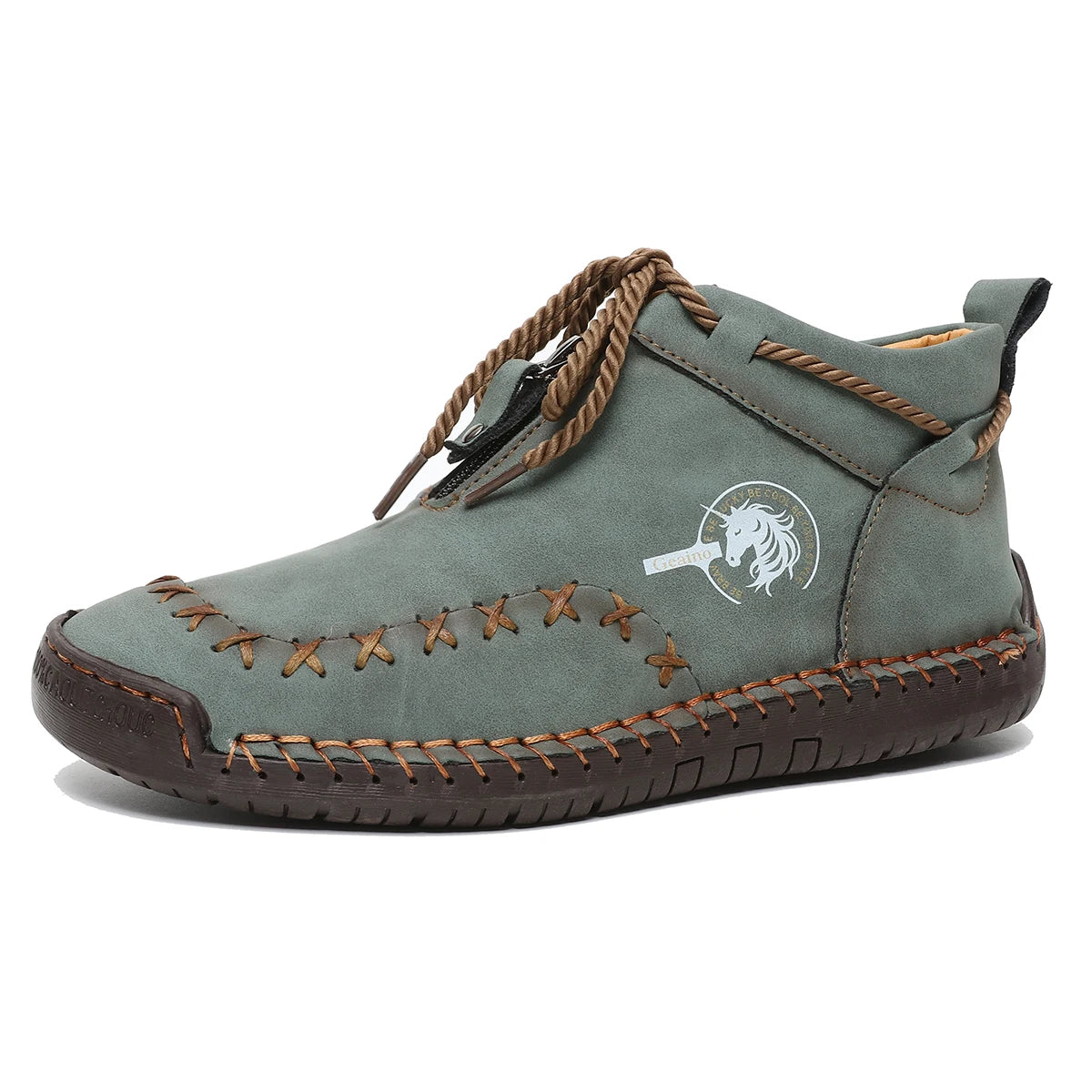 Western Chic Handmade Leather Ankle Boots For Women