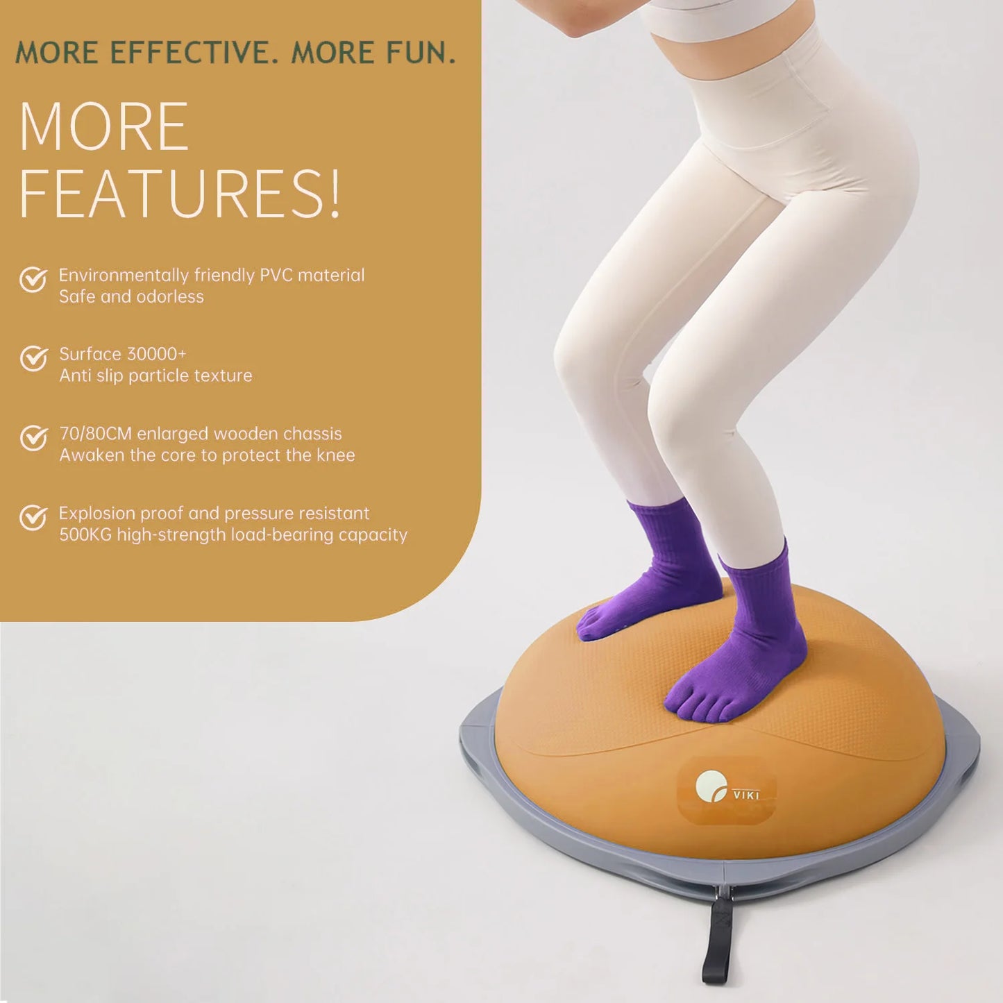 Home Yoga Balance Ball Half Ball Trainer For Core Training