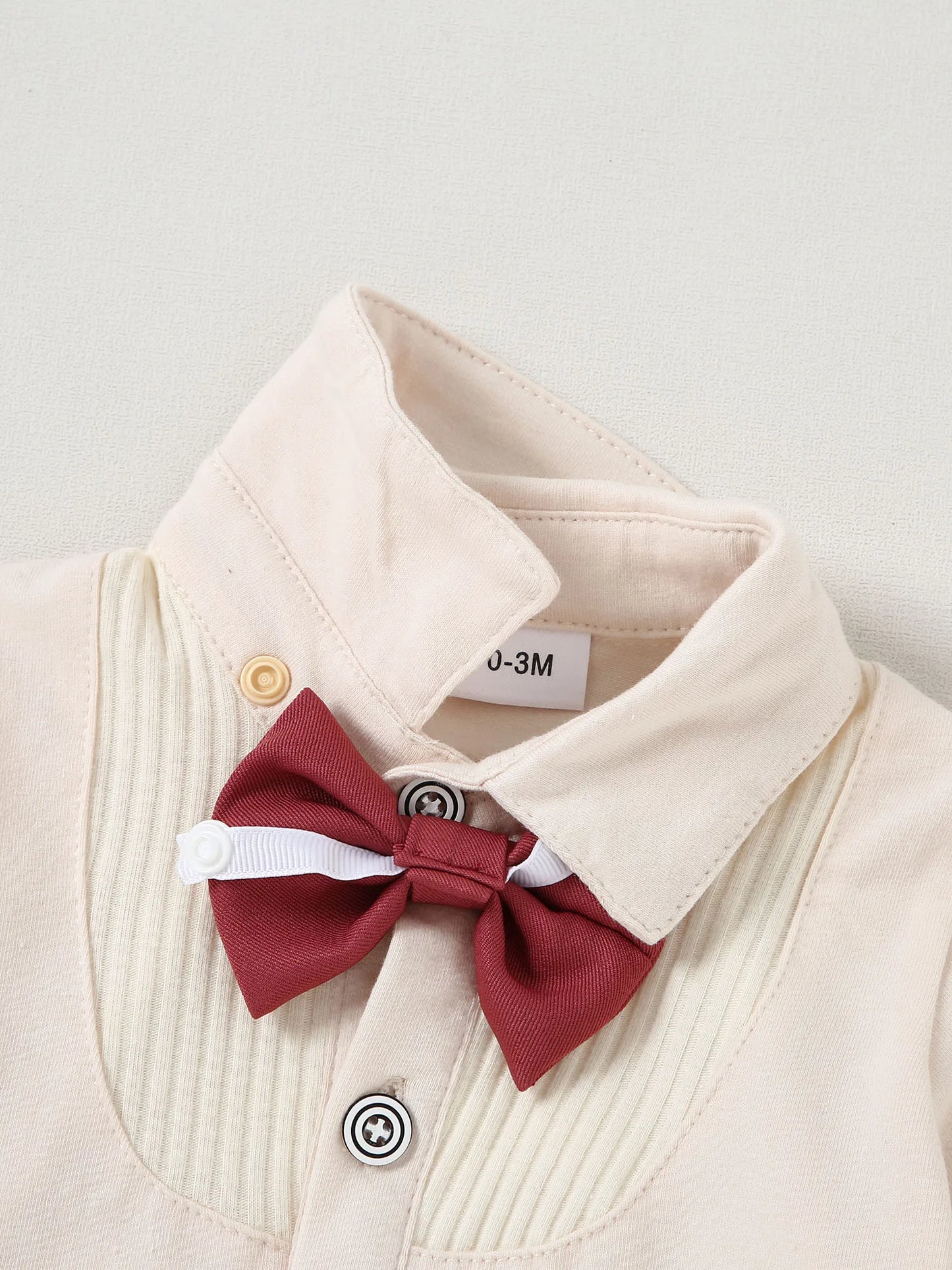 Baby Boy Wedding Outfit Set Dress Shirt Vest Bowtie