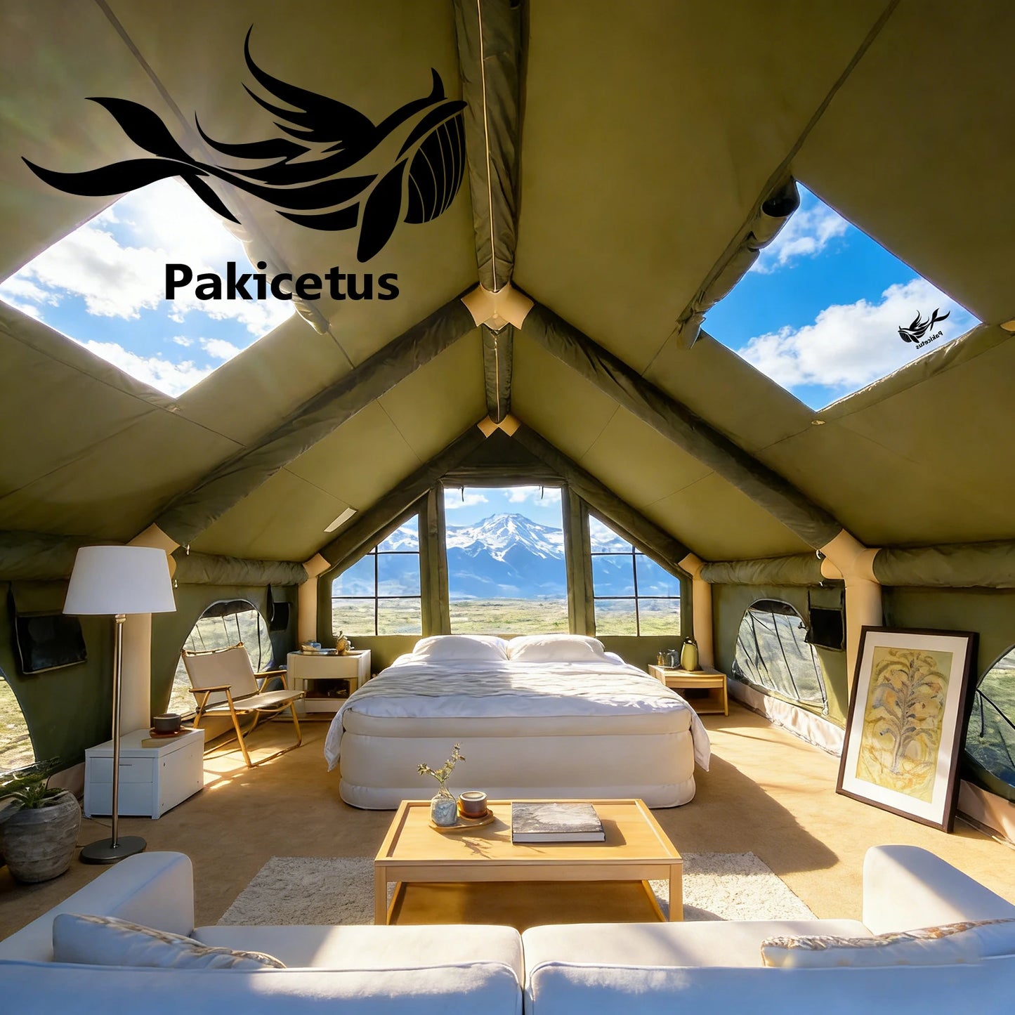 Pakicetus Quick Setup Inflatable Camping Tent With Carry Bag
