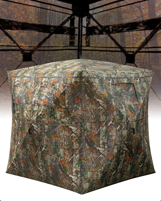 TWISTER.CK Outdoor Hunting Pop Up Ground Blind For 4-6 People