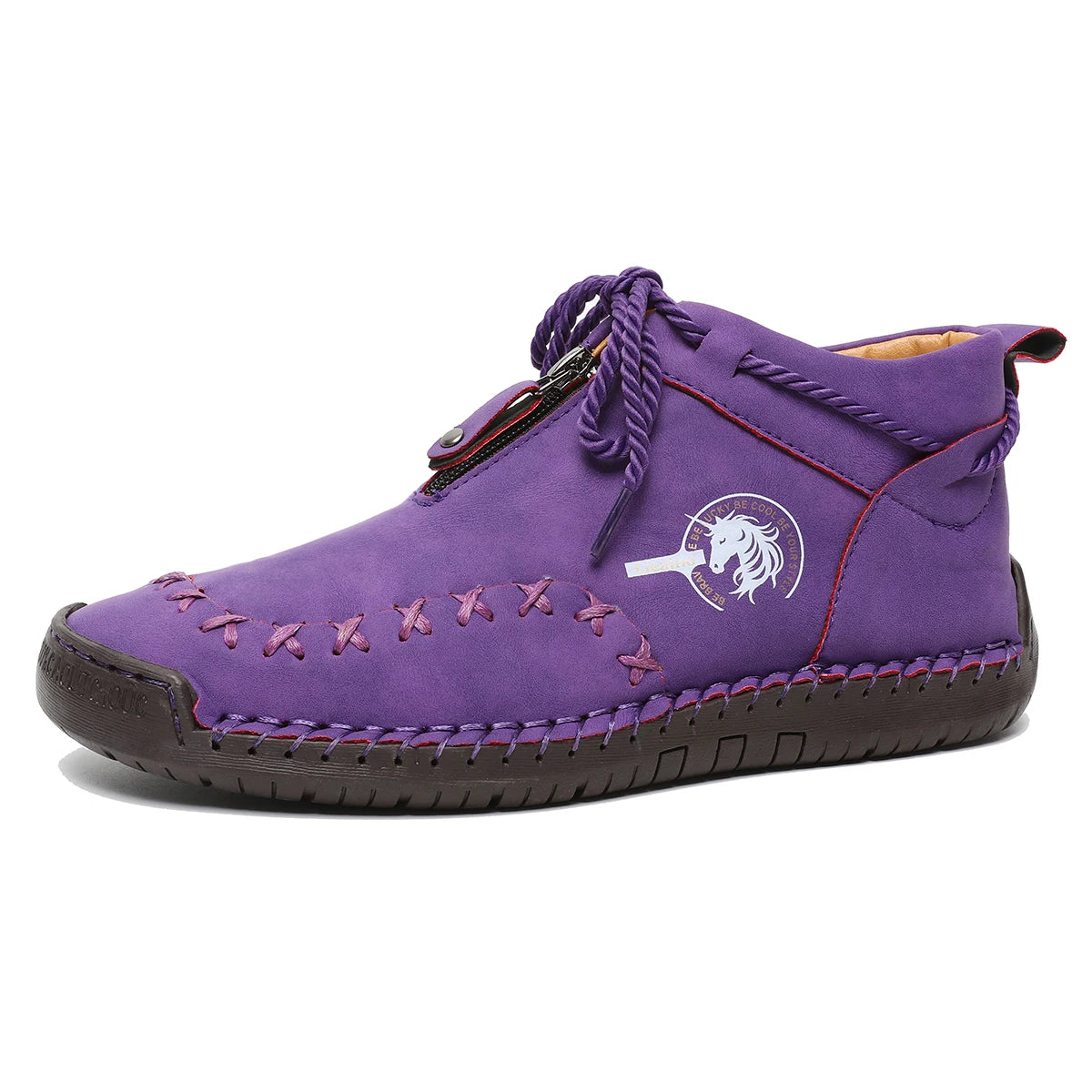 Western Chic Handmade Leather Ankle Boots For Women