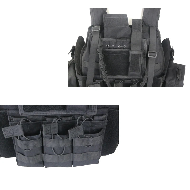 NONECN 1000D Tactical Vest Sniper Chest Rig Airsoft Armor Carrier