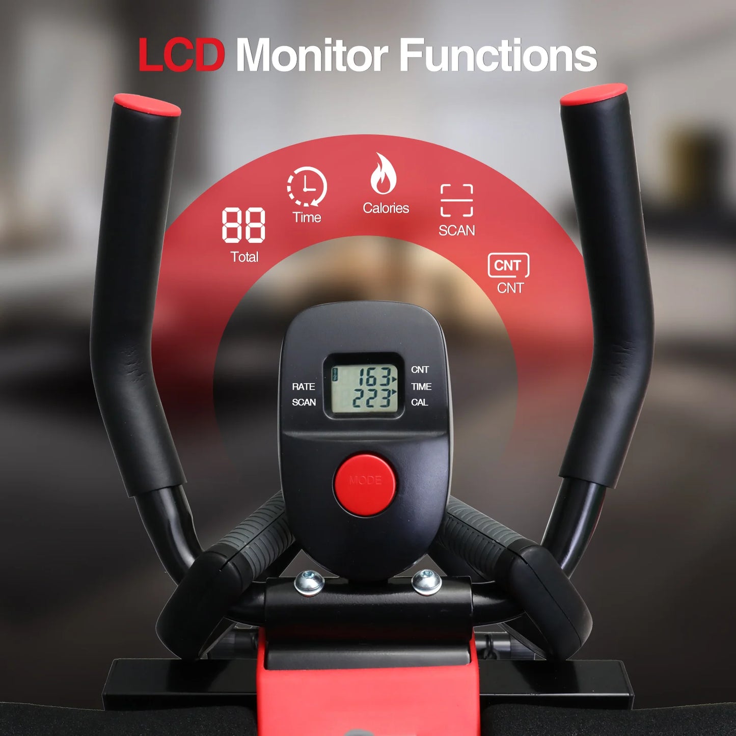 Dual Track Ab Machine Cruncher With Adjustable Height Waist Trainer