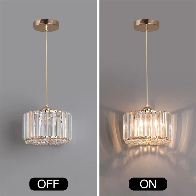 GreeLustr Modern Pendant Light Luxury Crystal Chandelier Ceiling Lamp