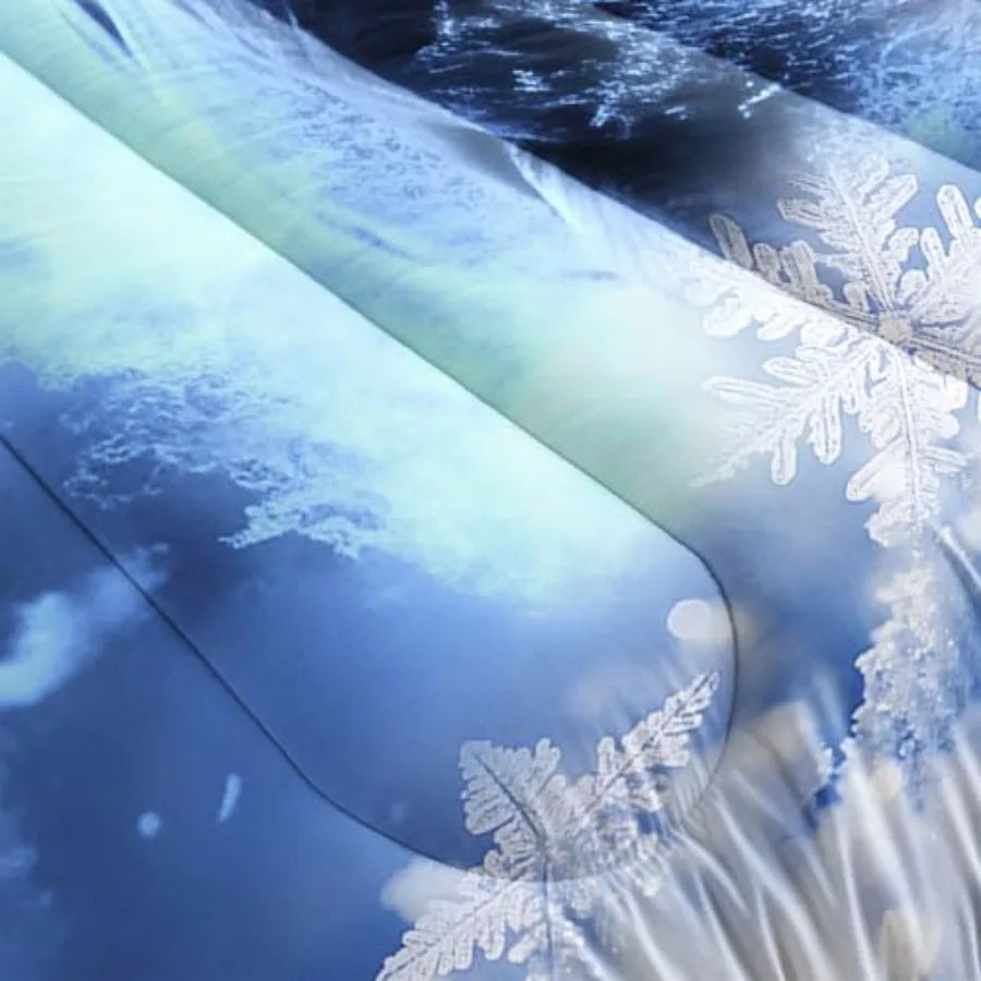 Fire Ice 3D Comforter Set Twin Bedding With Pillowcases