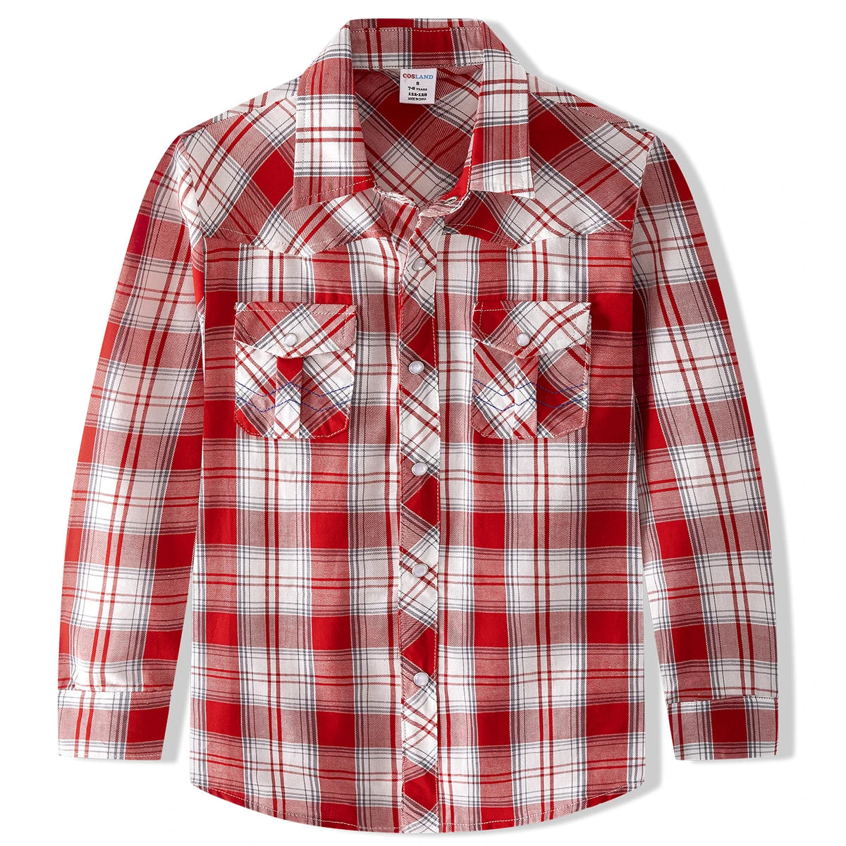 NONECN Boys Western Shirt Cowboy Costume For Kids Halloween Party