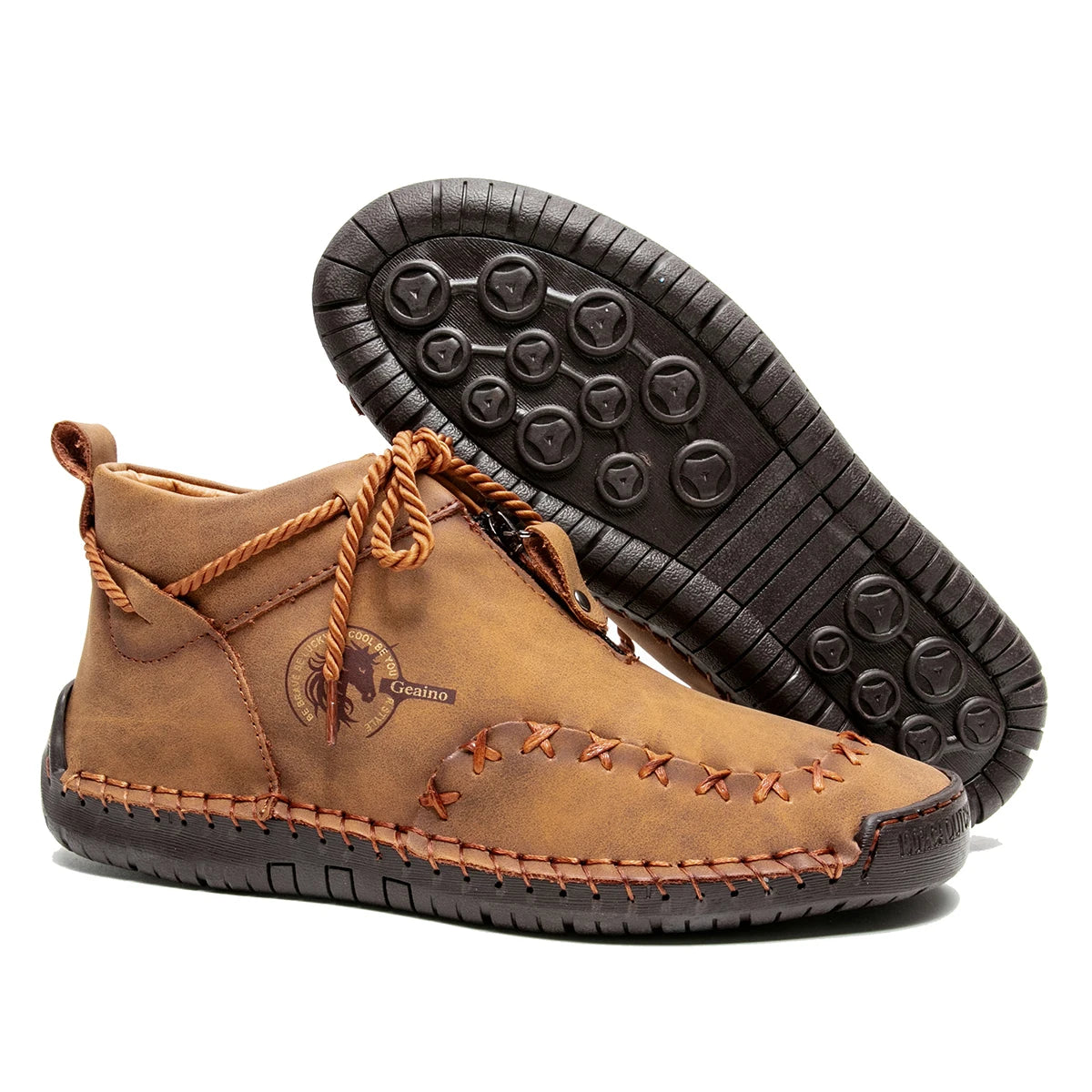 Western Chic Handmade Leather Ankle Boots For Women