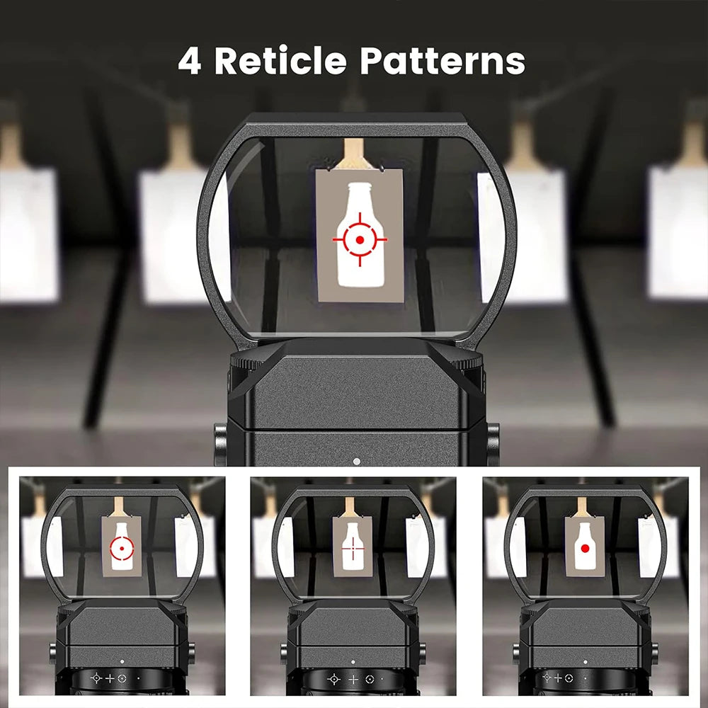 Bestsight Tactical Red Dot Sight 1x Reflex Scope Hunting Optics