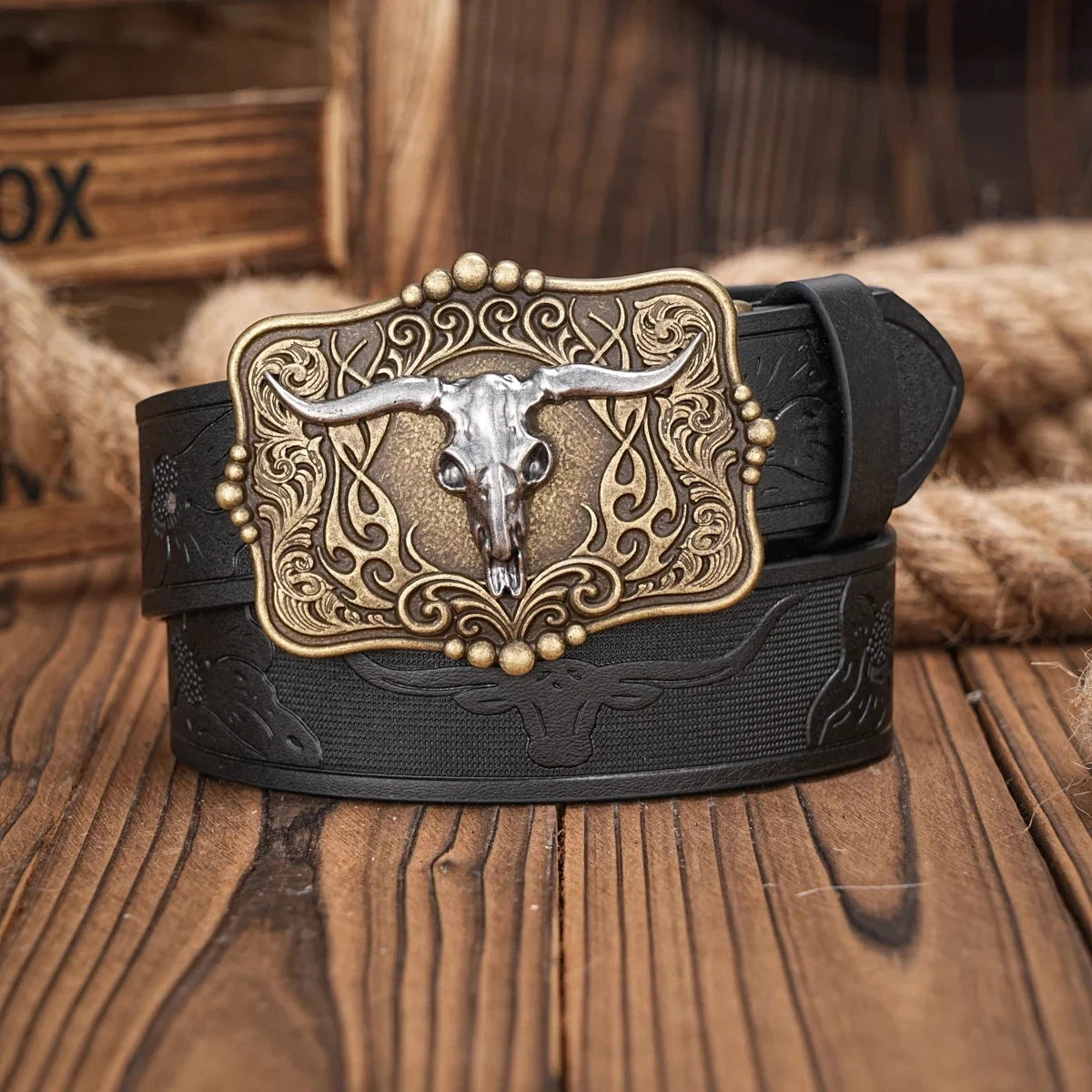Western Belt for Jeans Unisex Cowboy Cowgirl Casual Accessory
