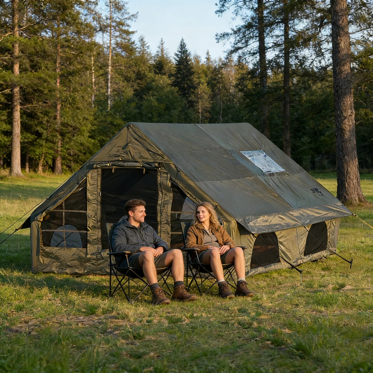 Pakicetus Quick Setup Inflatable Camping Tent With Carry Bag