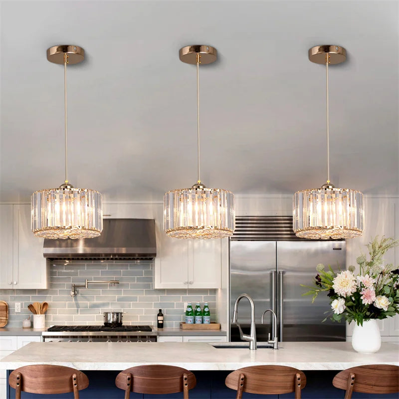 GreeLustr Modern Pendant Light Luxury Crystal Chandelier Ceiling Lamp