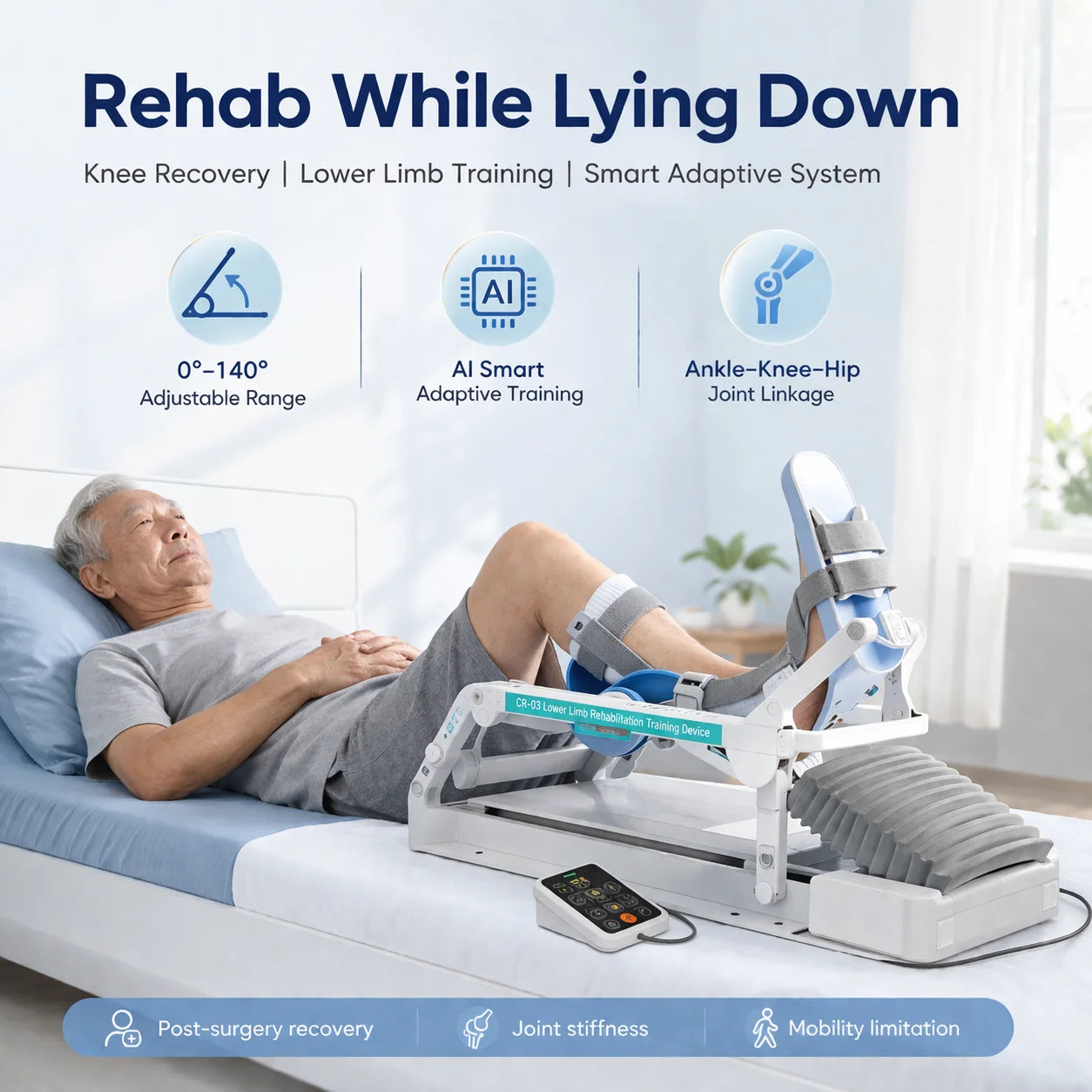 Electric Knee Joint Rehabilitation Device For Home Use CPM Machine