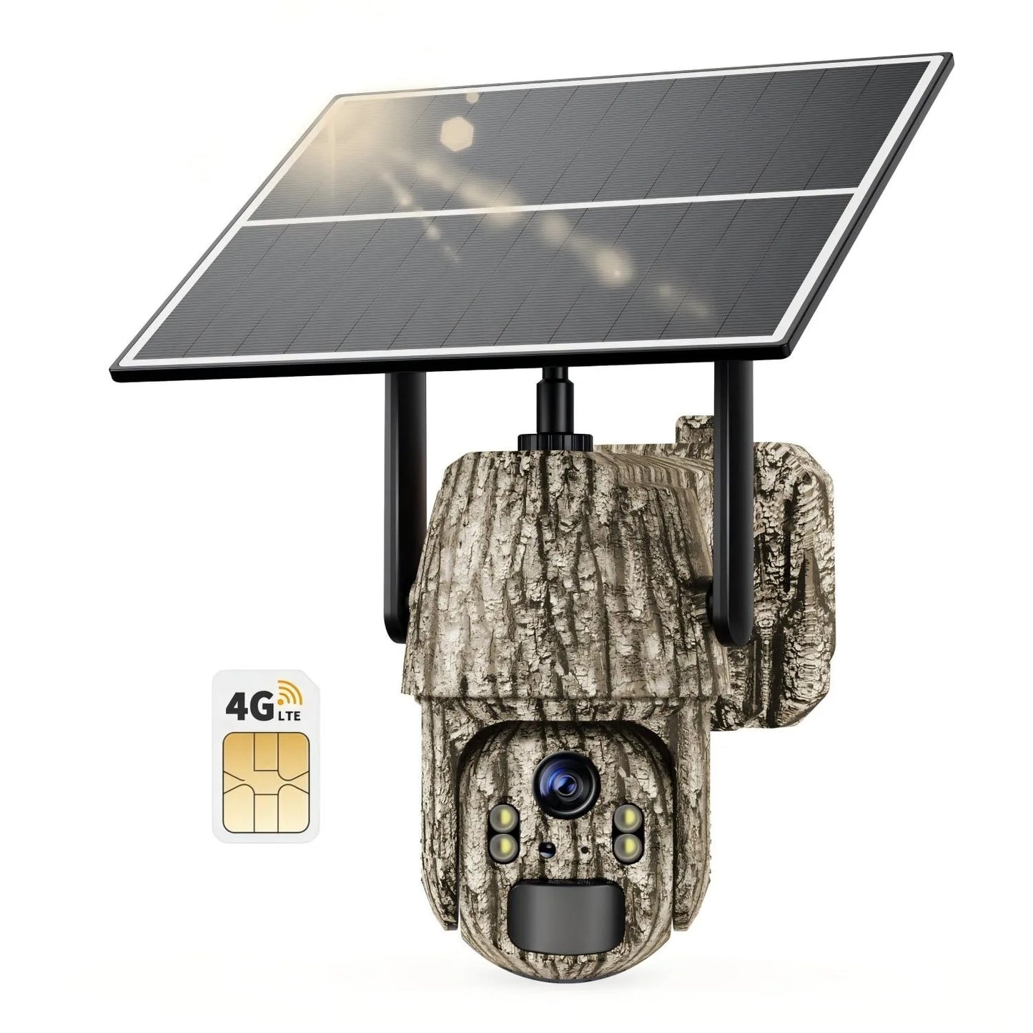 4G LTE Solar Trail Camera 360 Live View 2K HD Cellular Data
