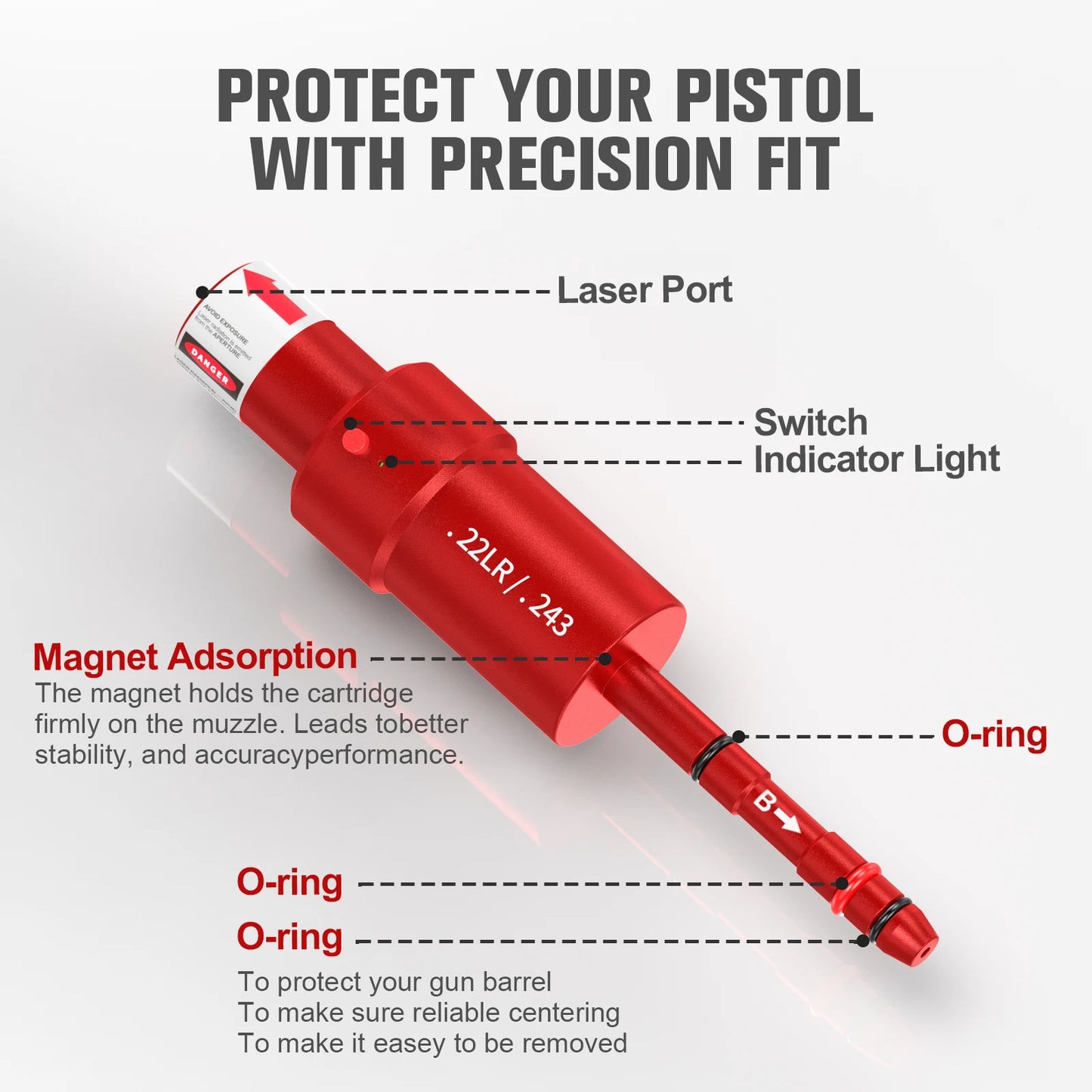22LR Multifunctional Magnetic Red Green Light Trainer Dual Purpose