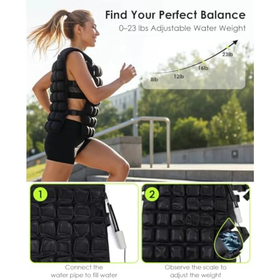 SHXI Water Filled Weighted Vest For Training And Fitness