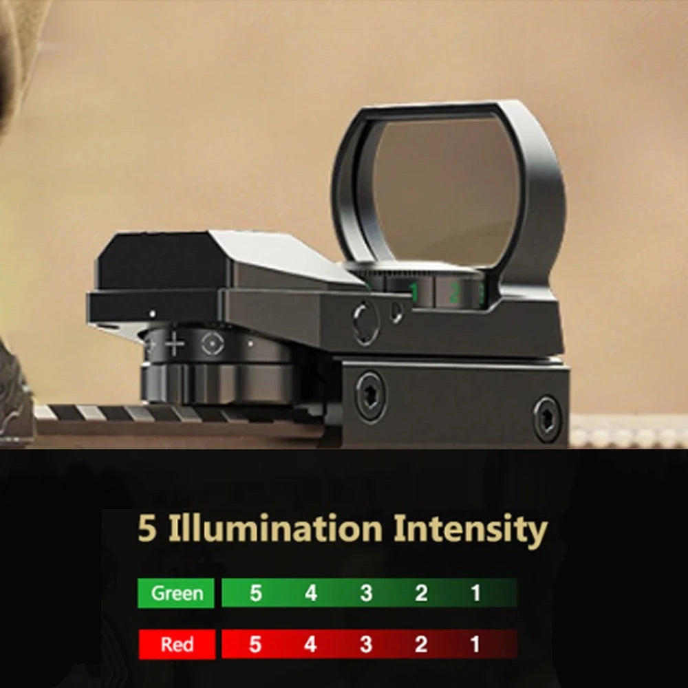 Bestsight Tactical Red Dot Sight 1x Reflex Scope Hunting Optics